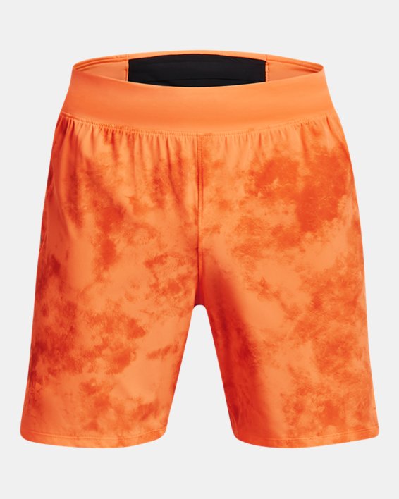 Men's UA Launch Elite 7'' Shorts in Orange image number 7